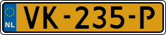 License plate of the Netherlands, Light Commercial Vehicles (1994 system)