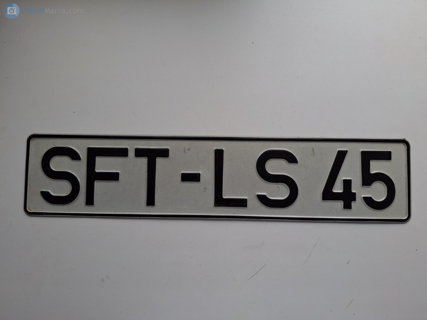 SFT LS 45, License plate without vehicle 