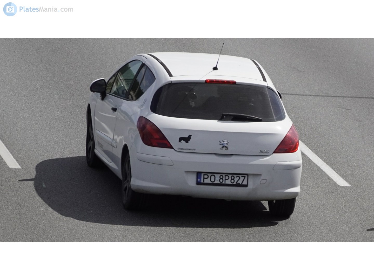 PO 8P827, Peugeot 308 1st gen 3-door Hatch (T7), 2007–2010