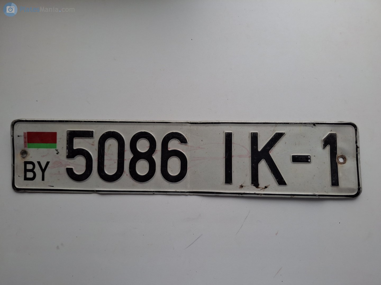 5086 IK-1, License plate without vehicle 