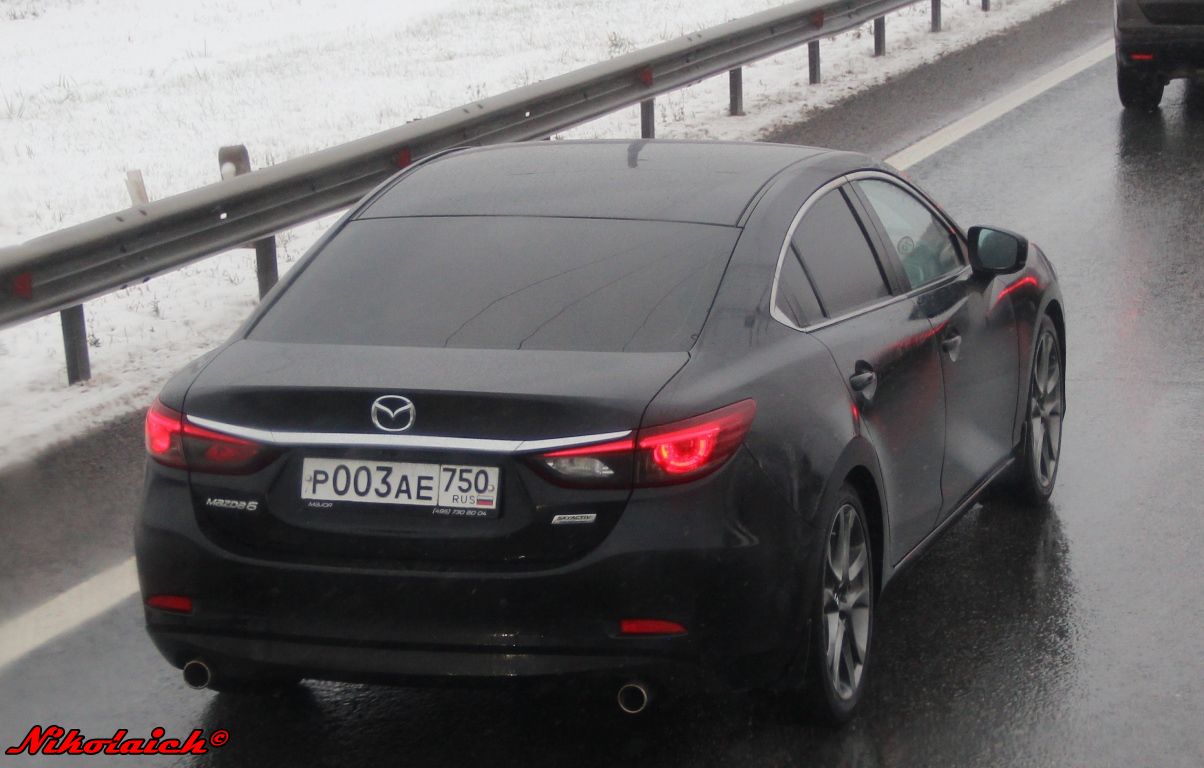 р 003 ае 750, Mazda 6 3rd gen Sedan (GJ), 2012–2018