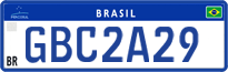 License plate of Brazil, Authorities (Mercosul)