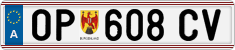 License plate of Austria, Regular plates