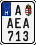 license plates of Hungary, Regular plates (2022)
