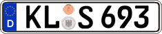 German license plate, Regular plates