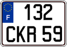 French license plate, FNI