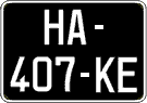 French license plate, SIV (oldtimers)