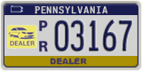Pennsylvania, Dealer (N/D 12345 | P/R 12345)