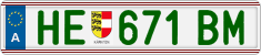 License plate of Austria, Regular plates