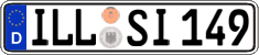 German license plate, Regular plates