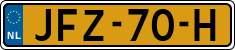 License plate of the Netherlands, Cars