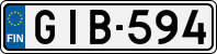 License plate of Finland, Cars