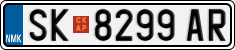 License plate of North Macedonia, Regular plates (2012)