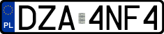 License plates of Poland, Regular car plates