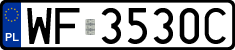 License plates of Poland, Regular car plates