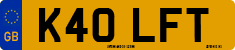 License plate of the United Kingdom, 1983 year system