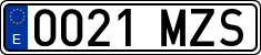 License plates of Spain, Ordinary (2000)