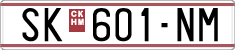 License plate of North Macedonia, Regular plates (1993)