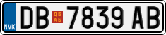License plate of North Macedonia, Regular plates (2012)