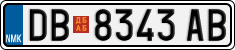 License plate of North Macedonia, Regular plates (2012)