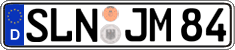 German license plate, Regular plates
