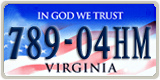 Virginia, In God We Trust (123-45AB)