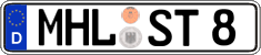 German license plate, Regular plates