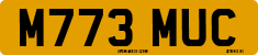 License plate of the United Kingdom, 1983 year system