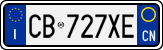 License plate of Italy, Cars (1994 year series)
