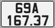 License plate of Vietnam, Cars