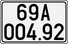License plate of Vietnam, Cars