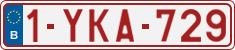 License plate of Belgium, Regular plates (2010)