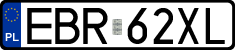 License plates of Poland, Regular car plates
