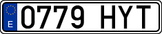 License plates of Spain, Ordinary (2000)