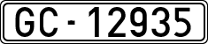 License plates of Spain, 1900 year series