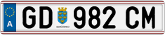 License plate of Austria, Regular plates