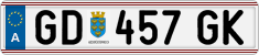 License plate of Austria, Regular plates