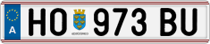 License plate of Austria, Regular plates