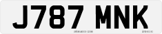 License plate of the United Kingdom, 1983 year system
