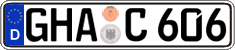 German license plate, Regular plates