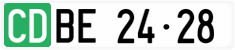 License plate of Switzerland, Diplomatic