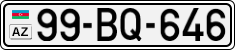 License plate of Azerbaijan, Cars