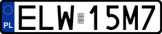 License plates of Poland, Regular car plates