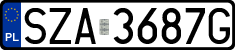 License plates of Poland, Regular car plates