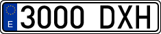 License plates of Spain, Ordinary (2000)