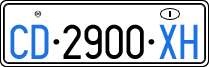 License plate of Italy, Diplomatic