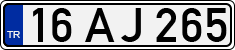 License plate of Turkey, Regular plates