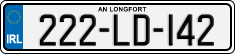 License plate of Ireland, Regular plates