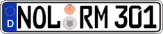 German license plate, Regular plates