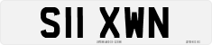 License plate of the United Kingdom, 1983 year system